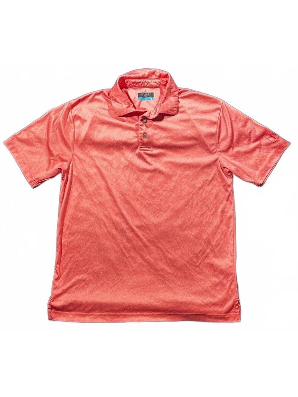 PGA Tour Men's Medium PINK Golf Polo
